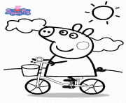 peppa pig 4 dessin à colorier