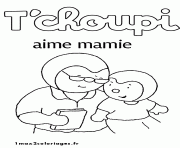 Coloriage tchoupi et doudou 49 dessin