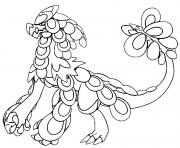 Coloriage Tritox pokemon soleil lune dessin