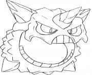 pokemon mega evolution Oniglali 362 dessin à colorier