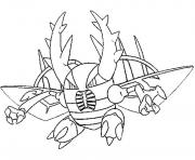 Coloriage pokemon mega evolution Nanmeouie dessin