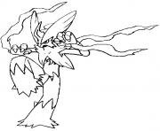 Coloriage pokemon mega evolution Tyranocif dessin