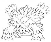 Coloriage pokemon mega evolution Brasegali dessin