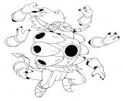 720 Hoopa dechaine unbound pokemon forme alternative dessin à colorier
