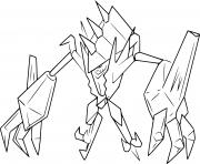 Coloriage Heatran pokemon legendaire dessin