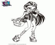 Coloriage monster high rochelle goyle dessin