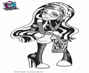 monster high ghoulia yelps pose photo dessin à colorier