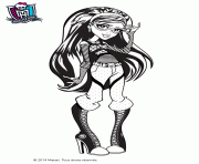 Coloriage monster high robecca steam dessin