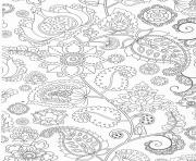fleurs mandala adulte zen anti stress dessin à colorier
