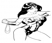 supergirl wonder woman superwoman dessin à colorier