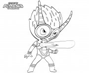 Coloriage Pajama Hero Amaya is Owlette de Pyjamasques dessin