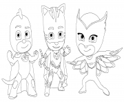 Coloriage Pj Masks Pyjamasques Yoyo dessin