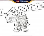 Coloriage lego nexo knights Lance dessin