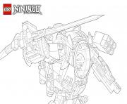 Coloriage ninjago lego vaisseau dans espace  dessin