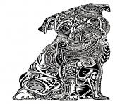 Coloriage animal lama avec zentangle paisley motifs dessin