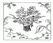 Coloriage fete des meres sheep fleurs coeurs love you maman dessin