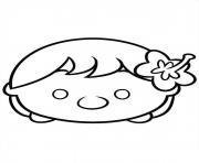 tsum tsum ariel baby dessin à colorier