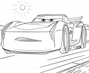 Coloriage cars dinoco dessin