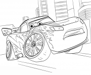 Coloriage luigi vend les meilleurs pneus cars disney dessin