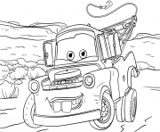 tow mater from cars 3 disney dessin à colorier