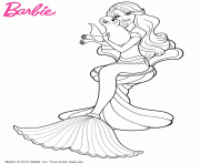 princese barbie elsa sirene dessin à colorier
