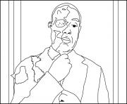 Coloriage Two Face Gus Breaking Bad dessin