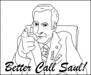 Saul Goodman Breaking Bad dessin à colorier