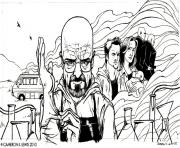 Coloriage jesse and white from the breaking bad dessin