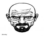 Coloriage Two Face Gus Breaking Bad dessin
