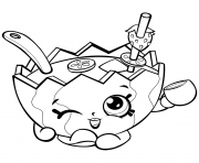 Coloriage saison 7 Shopkins 7 Party Gift dessin