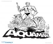 aquaman super hero dessin à colorier