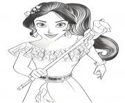 Coloriage Elena d Avalor Alakazar Disney Princesse dessin