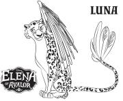 Luna de Disney Elena Of Avalor dessin à colorier