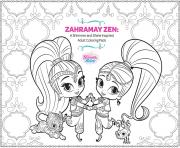 Zahramay Zen shimmer et shine Adult dessin à colorier