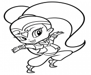 Coloriage Monkey Tala from shimmer et shine dessin