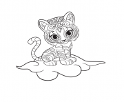 Coloriage shimmer et shine Pets dessin