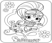 Coloriage Shine and Shimmer Winter dessin