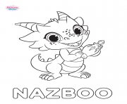 shimmer et shine Nazboo dessin à colorier