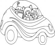 Coloriage les umizoomi dans la umi voiture dessin