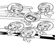 Coloriage Bubble Guppies Sport Team 6