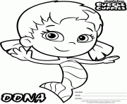 Bubble Guppies Cute Dona 1 dessin à colorier