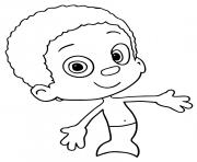 Coloriage Bubble Guppies with all friends Printable dessin