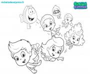 Coloriage Bubble Guppies getting ready for driving 1 dessin