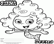 Bubble Guppies Deema dessin à colorier