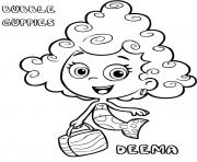 Coloriage Bubble Guppies Coloring Page Deema and Molly dessin