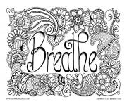 breathe adulte anti stress jennifer 3 dessin à colorier