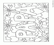 fete des peres avec mot papa mandala doodle dessin à colorier