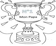 Coloriage fete des peres avec mot papa mandala doodle dessin