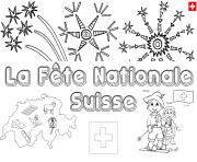 Coloriage 14 juillet fete nationale drapeau dessin