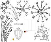 Coloriage fete du canada nationale gateau dessin